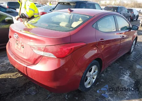 2012 Hyundai Elantra Gls (Ulsan Plant) from USA, damaged, VIN KMHDH4AE1CU201586